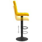 Tabouret de bar Jaune moutarde Velours – Image 5