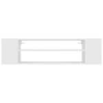 Meuble TV suspendu Blanc 100x30x26,5 cm Bois d’ingénierie – Image 2