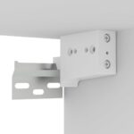 Meuble TV suspendu Blanc 100x30x26,5 cm Bois d’ingénierie – Image 4