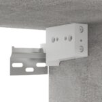 Meuble TV suspendu Gris béton 100x30x26,5 cm Bois d’ingénierie – Image 4