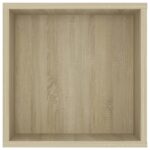 Meuble TV mural Chêne sonoma 102x35x35 cm Bois d’ingénierie – Image 3