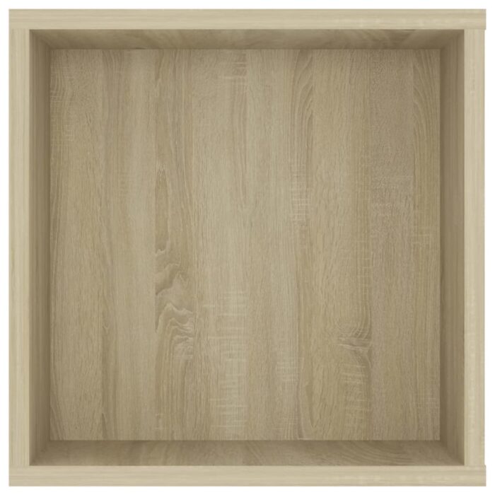Meuble TV mural Chêne sonoma 102x35x35 cm Bois d’ingénierie – Image 3