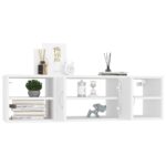 Étagère murale Blanc 102x30x29 cm Bois d’ingénierie – Image 2
