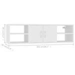 Étagère murale Blanc 102x30x29 cm Bois d’ingénierie – Image 6