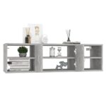 Étagère murale Gris béton 102x30x29 cm Bois d’ingénierie – Image 2