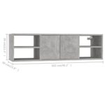 Étagère murale Gris béton 102x30x29 cm Bois d’ingénierie – Image 6