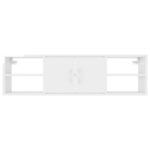 Étagère murale Blanc brillant 102x30x29 cm Bois d’ingénierie – Image 4