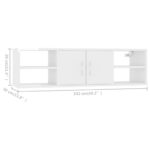 Étagère murale Blanc brillant 102x30x29 cm Bois d’ingénierie – Image 6