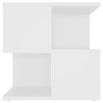 Table d'appoint Blanc 40x40x40 cm Aggloméré – Image 3