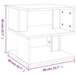 Table d'appoint Chêne sonoma 40x40x40 cm Aggloméré – Image 5