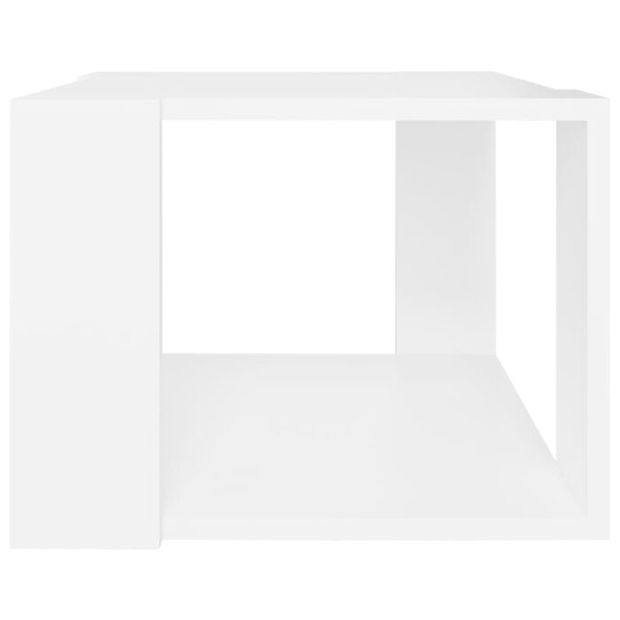 Table basse Blanc 40x40x30 cm Bois d'ingénierie – Image 2