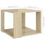 Table basse Chêne sonoma 40x40x30 cm Bois d'ingénierie – Image 3