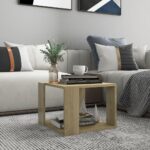 Table basse Chêne sonoma 40x40x30 cm Bois d'ingénierie
