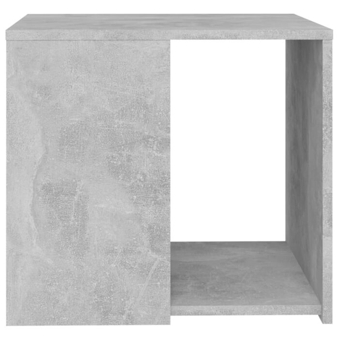 Table d'appoint gris béton 50x50x45 cm bois d'ingénierie – Image 2
