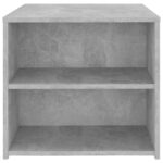 Table d'appoint gris béton 50x50x45 cm bois d'ingénierie – Image 3