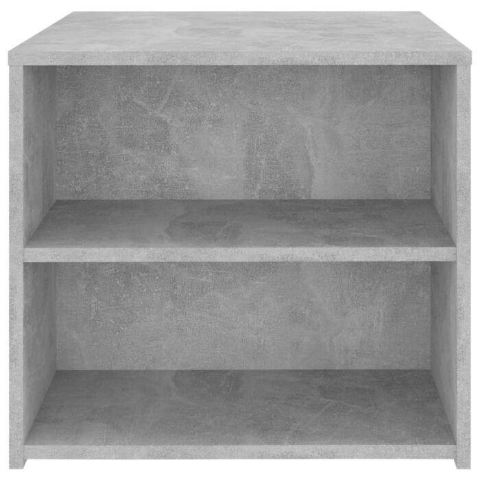 Table d'appoint gris béton 50x50x45 cm bois d'ingénierie – Image 3