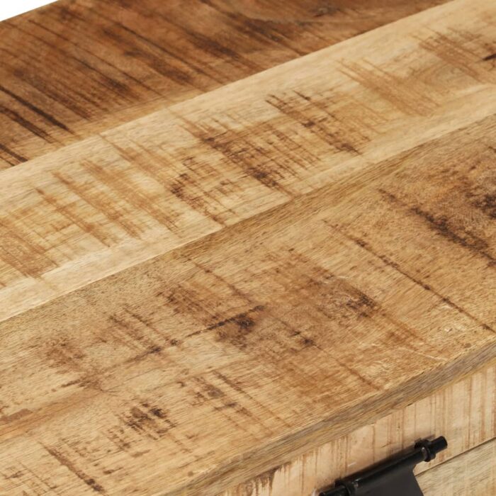 Coffre de rangement Bois massif de manguier brut – Image 8
