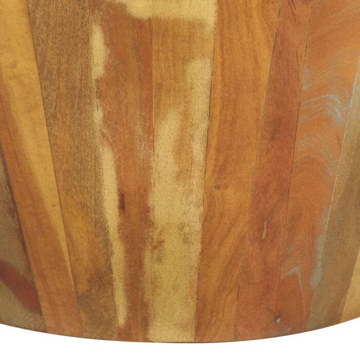 Table basse Ø65x31 cm Bois de récupération massif – Image 4