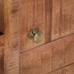 Meuble TV 110x30x40 cm Bois de manguier brut – Image 2