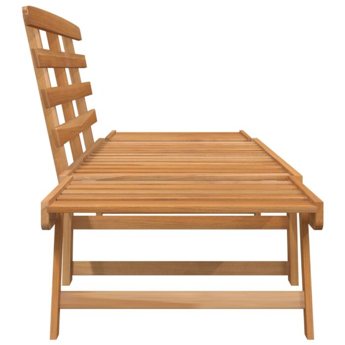 Banc de jardin 2-en-1 190 cm Bois solide d'acacia – Image 2