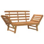Banc de jardin 2-en-1 190 cm Bois solide d'acacia – Image 5