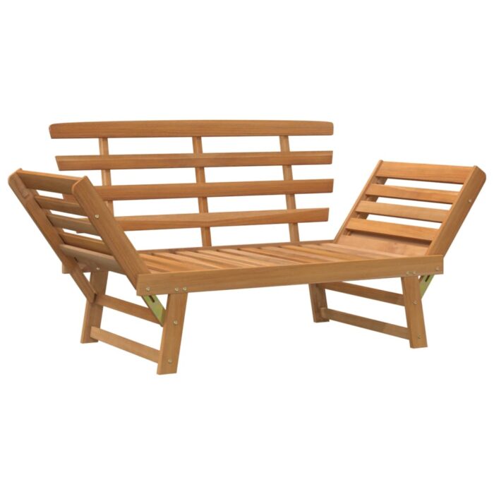 Banc de jardin 2-en-1 190 cm Bois solide d'acacia – Image 5