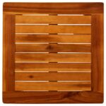Table basse de jardin 45x45x36 cm Bois solide d'acacia – Image 3