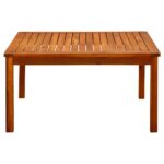 Table basse de jardin 85x85x45 cm Bois solide d'acacia – Image 2