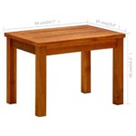 Table basse de jardin 50x35x36 cm Bois solide d'acacia – Image 6