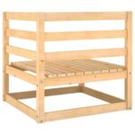 Canapés d'angle de jardin 2pcs avec coussins Bois de pin massif – Image 5