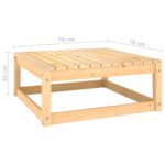 Salon de jardin 2 pcs avec coussins Bois de pin massif – Image 5