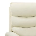 Fauteuil inclinable électrique Crème Similicuir – Image 4