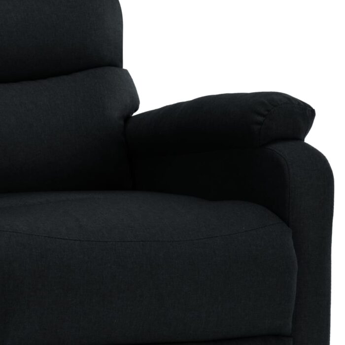 Fauteuil électrique de massage Noir Tissu – Image 2
