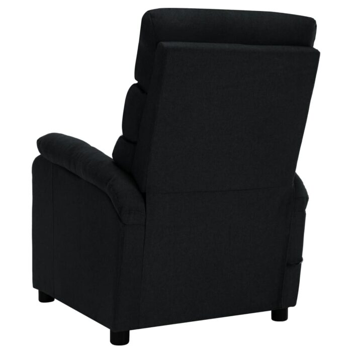 Fauteuil électrique de massage Noir Tissu – Image 4