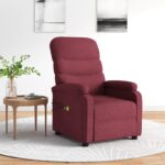 Fauteuil électrique de massage Bordeaux Tissu