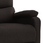 Fauteuil électrique de massage Marron foncé Tissu – Image 4