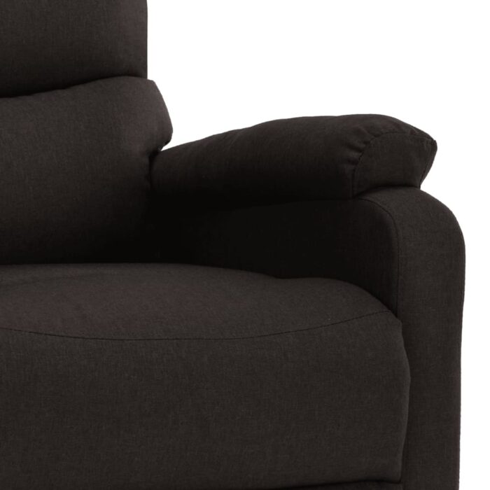 Fauteuil électrique de massage Marron foncé Tissu – Image 4