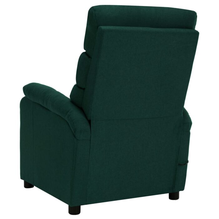 Fauteuil électrique de massage Vert foncé Tissu – Image 3