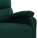 Fauteuil électrique de massage Vert foncé Tissu – Image 4