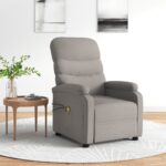 Fauteuil électrique de massage Taupe Tissu