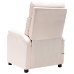 Fauteuil électrique de massage Crème Tissu – Image 3