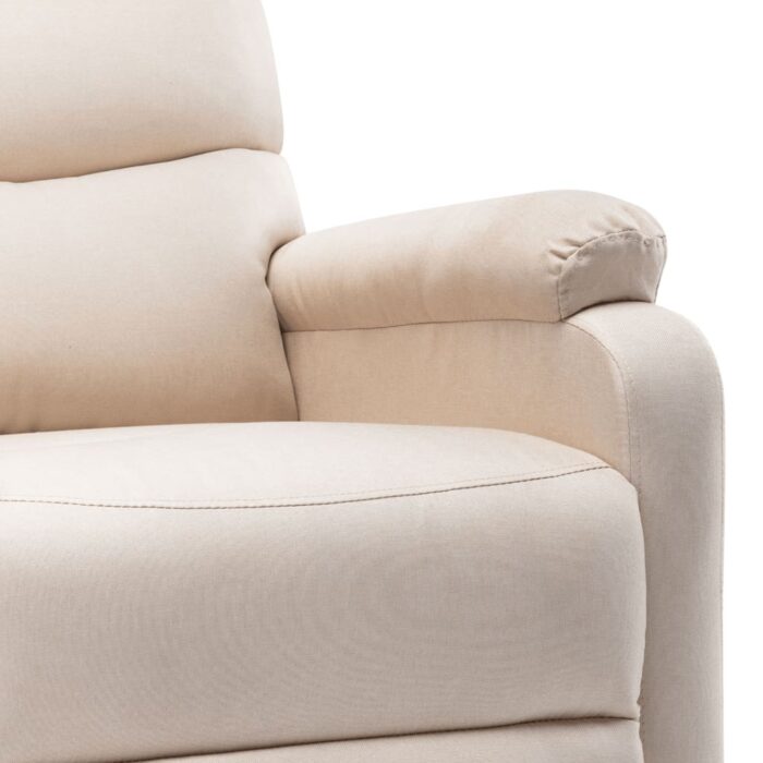 Fauteuil électrique de massage Crème Tissu – Image 4