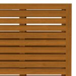 Salon de jardin 2 pcs avec coussins gris foncé Bois d'acacia – Image 10