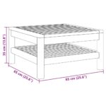 Ensemble de canapés 2 pcs et coussins blanc crème Acacia solide – Image 11