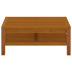 Ensemble de canapés 2 pcs et coussins blanc crème Acacia solide – Image 2