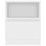 Tables de chevet 2 pcs blanc 40x40x50 cm bois d'ingénierie – Image 4