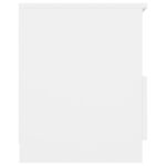 Tables de chevet 2 pcs blanc 40x40x50 cm bois d'ingénierie – Image 5
