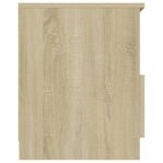 Tables de chevet 2 pcs Chêne sonoma 40x40x50 cm Aggloméré – Image 5