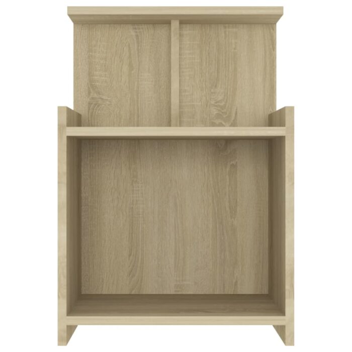Tables de chevet 2pcs chêne sonoma 40x35x60cm bois d'ingénierie – Image 4