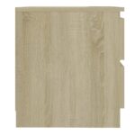 Table de chevet chêne sonoma 50x39x43,5 cm bois d'ingénierie – Image 3